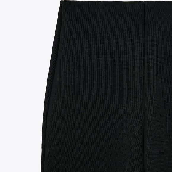 ZARA | Ribbed Leggings with Slits - Picture 7 of 9